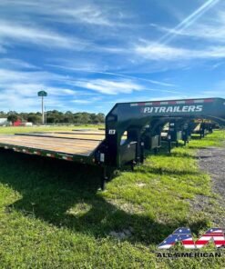 Alternative view of LD212-35+5MR PJ 40′ GOOSENECK TRAILER 25,900 -30,000 GVWR W/ MONTSTER RAMPS LR-G TIRES ELEC/HYD DISC BRAKES
