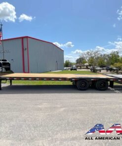 Alternative view of LD215-25+5MR PJ 30′ GOOSENECK TRAILER 15 TON 30,000 GVWR W/ MONSTER RAMPS LR-H TIRES