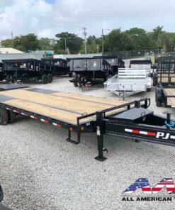 Alternative view of PL-20+5MR PJ 25′ DECKOVER EQUIPMENT TRAILER 25,000 GVWR 20+5 MONSTER RAMPS