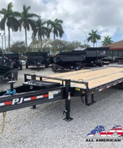 PL-23+5MR-12K PJ 28′ DECKOVER EQUIPMENT TRAILER 25,900 – 30,000 GVWR 23+5 MONSTER RAMPS W/ 12K AXLES