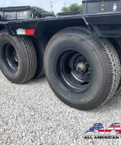 Alternative view of PL-23+5MR-12K PJ 28′ DECKOVER EQUIPMENT TRAILER 25,900 – 30,000 GVWR 23+5 MONSTER RAMPS W/ 12K AXLES