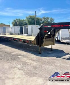 Alternative view of YDX-40-HYD MAXX-D 40′ HYDRAULIC DOVETAIL TRAILER 25,990 -30,000 GVWR 8.5X40 W/ 12′ DOVETAIL – HYDRAULIC JACKS -15,000 lb Axles
