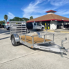 U60X10RW-2.0 ALCOM Aluminum 5×10 Single Axle Utility Trailer – Wood Deck